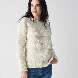 NWT Faherty Alpaca Polly Sweater / Winter White S